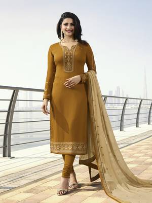 Green embroidered satin salwar 1