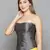 Light Grey  Taffeta Corset