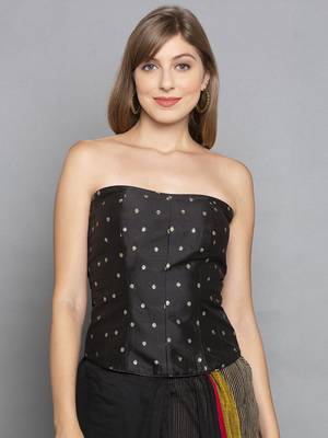 Black Taffeta Corset 2