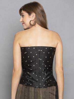 Black Taffeta Corset 3