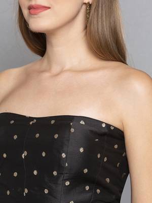 Black Taffeta Corset 5