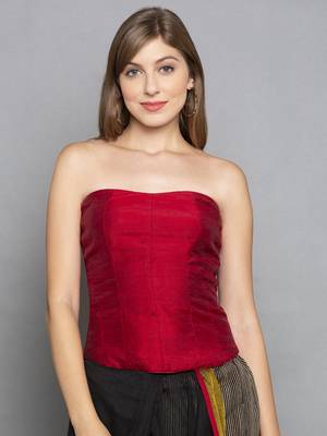 Red Taffeta Corset 2