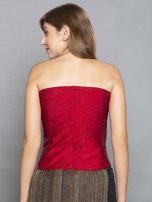 Red Taffeta Corset 3