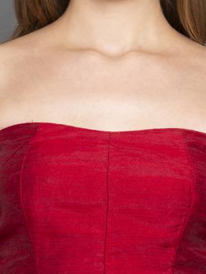 Red Taffeta Corset 5