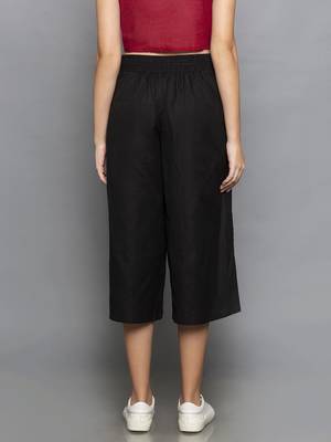 Black Culottes with belt 3