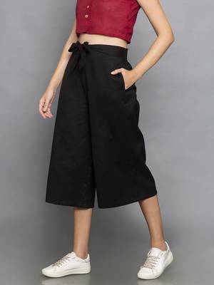 Black Culottes with belt 4