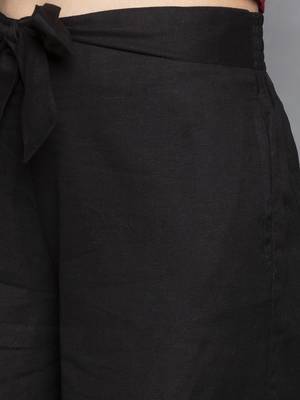 Black Culottes with belt 5