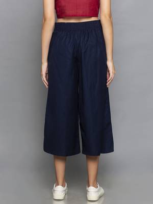Navy BlueCulottes with belt 3