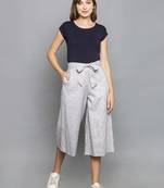 Light Grey Culottes with belt