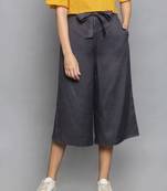 Dark Grey Culottes with belt