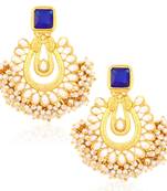 Blue diamond earrings
