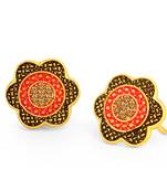 Pink diamond earrings