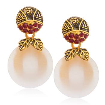 Red diamond earrings 1