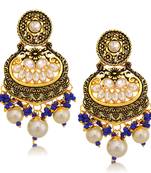 Blue diamond earrings