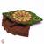 Leaf Design Wood And Clay Jewelry Box