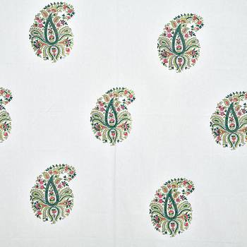 Traditional Rajasthani Hand Print King Size 300TC Bedsheet with 2 Pillow Covers (100% Cotton) 4