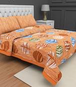 Printed Jaipuri Cotton Procion Premium Double Bedsheet with 2 Pillowcovers