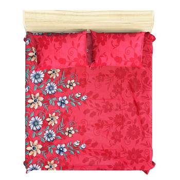Printed Jaipuri Cotton Procion Premium Double Bedsheet with 2 Pillowcovers 2