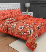 Printed Jaipuri Cotton Procion Premium Double Bedsheet with 2 Pillowcovers