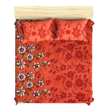 Printed Jaipuri Cotton Procion Premium Double Bedsheet with 2 Pillowcovers 2