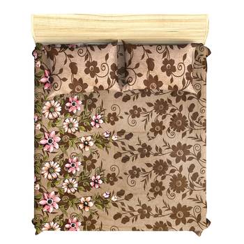 Printed Jaipuri Cotton Procion Premium Double Bedsheet with 2 Pillowcovers 2