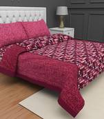 Printed Jaipuri Cotton Procion Premium Double Bedsheet with 2 Pillowcovers