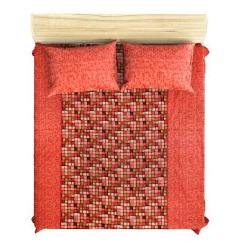 Printed Jaipuri Cotton Procion Premium Double Bedsheet with 2 Pillowcovers 2