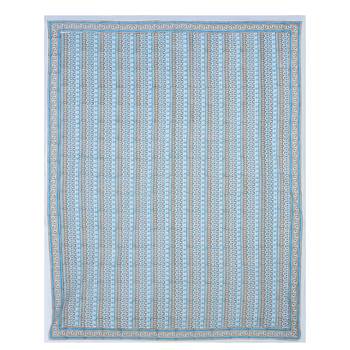 Premium Hand Block Printed Rajasthani Traditional Double Bedsheet with 2 Pillow Covers 3
