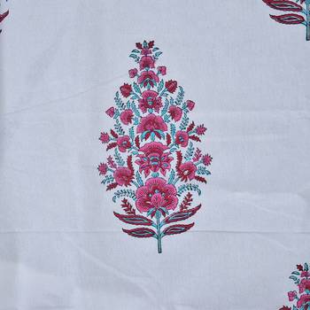 300TC Premium Rajasthani Traditional Double Bedhseet with 2 Pillow Covers 4