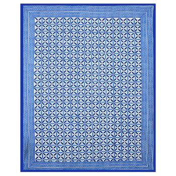 Premium Hand Block Printed Rajasthani Traditional Double Bedsheet with 2 Pillow Covers 3