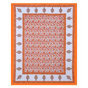 Traditional Hand Block Printed Jaipuri 300TC Double Bedsheet with 2 Pillow Covers 3