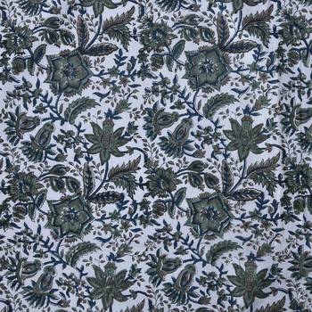 Traditional Hand Block Printed Jaipuri 300TC Double Bedsheet with 2 Pillow Covers 4