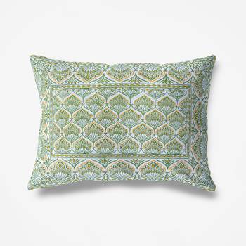 300TC Hand Printed Rajasthani King Bedhseet with 2 Pillow Covers 4