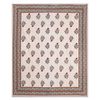 Jaipuri Hand Block Printed Traditional Cotton Double Bedsheet with 2 Pillow Covers 3