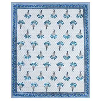 Jaipuri Hand Block Printed Traditional Cotton Double Bedsheet with 2 Pillow Covers 3