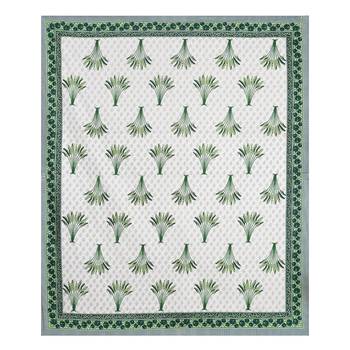 Jaipuri Hand Block Printed Traditional Cotton Double Bedsheet with 2 Pillow Covers 3