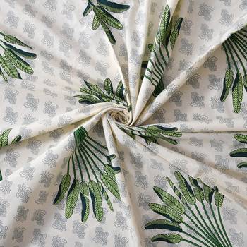Jaipuri Hand Block Printed Traditional Cotton Double Bedsheet with 2 Pillow Covers 4