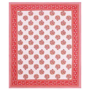 Jaipuri Hand Block Printed Traditional Cotton Double Bedsheet with 2 Pillow Covers 3