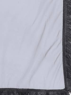 Grey Woven Net Semi Stitched Lehenga 6