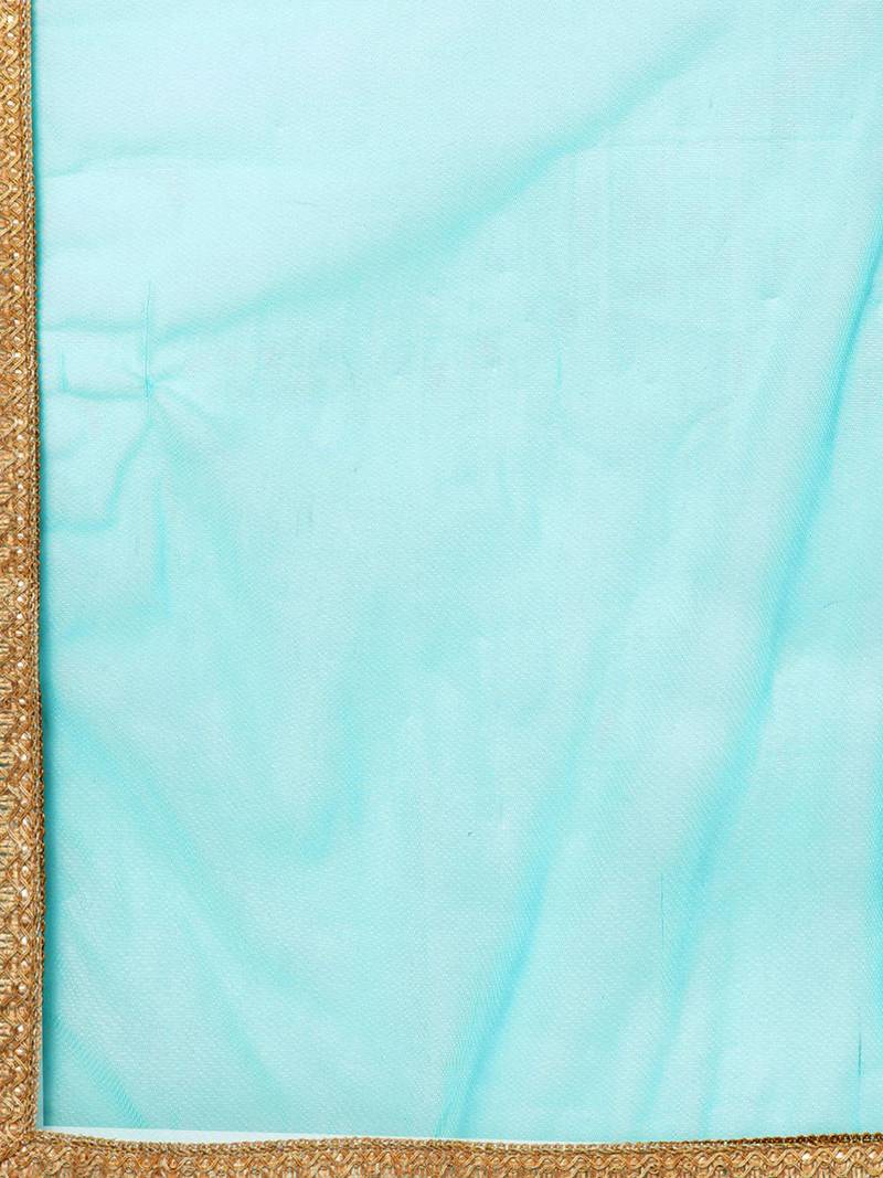 Purple Woven Silk Blend Semi Stitched Lehenga