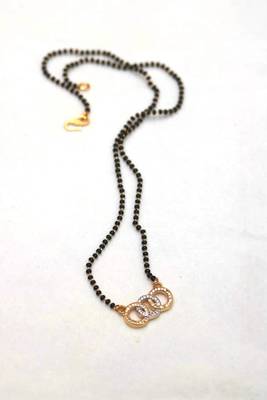 Elegant stone studded single line mangalsutra 1