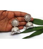 Oxidized jhumki earrings