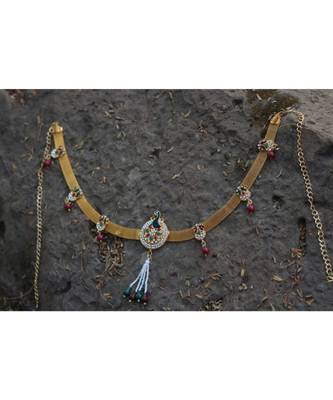Stone studded Peacock motif kamarbandh 1