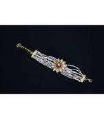 Kundan floral moti braclet