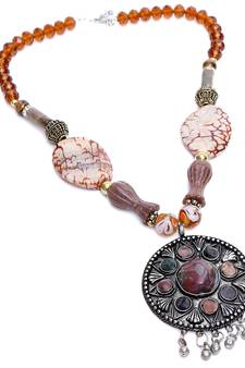 Multi-colored Designer Beaded Necklace ACNX3