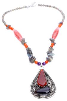Multi-colored Designer Beaded Necklace ACNX9