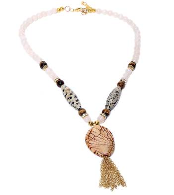 Multi-colored Designer Beaded Necklace ACNX16 1