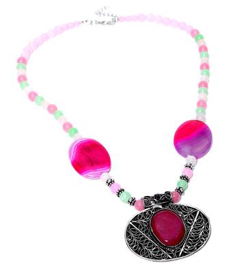 Multi-colored Designer Beaded Necklace ACNX26 1