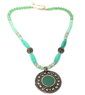 Multi-colored Designer Beaded Necklace ACNX32 1