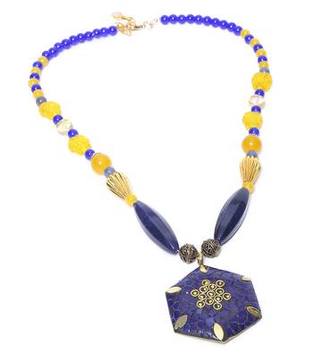 Multi-colored Designer Beaded Necklace ACNX33 1